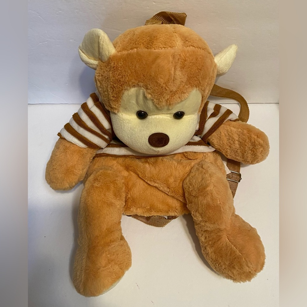 Monkey Plush Stuffed Animal Toddler Backpack Harness Safety Leash